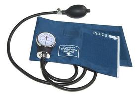 Aparelho De Pressão Manual Esfigmomanômetro Premium Azul