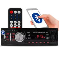 Aparelho de Som Automotivo Sem Toca Cd Mp3 Player Bluetooth Radio Usb Sd Controle Remoto - FIRST OPTION