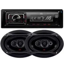 Aparelho De Som Carro Radio Automotivo Bluetooth Jbl Sd Rádio + Par Alto Falante 6x9 Polegadas