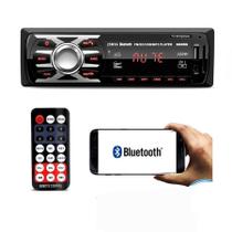 Aparelho de Som M-6660BN Carro Radio Automotivo Mp3 1 Din Bluetooth Pendrive Usb Sd First Option