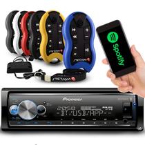 Aparelho de Som Pioneer Bluetooth Usb Mvhx7000br Sem Toca Cd + Controle Longa Distancia Stetsom 500m