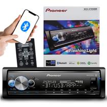 Aparelho de Som Pioneer Bluetooth Usb Sem Toca Cd Mvh-x7000br 3 Saídas Rca Spotify