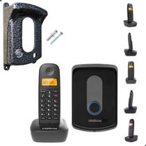 Aparelho de Telefone Fixo com Interfone Sem Fio Bina e Protetor Anti Roubo