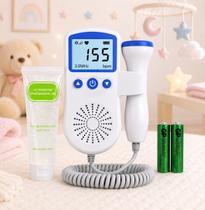 Aparelho Doppler Cardíaco Fetal para Ouvir Coração do Bebe Doppler Sonar Fetal Portátil Aparelho Doppler Cardíaco Fetal para Ouvir Coração do Bebe Doppler Sonar Fetal Portátil