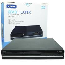 Aparelho Dvd Player Rca 2.0 Canais Usb Mp3 Cd Ripping Display Led Controle Knup Preto KP-D120 Bivolt