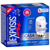 Aparelho e Refil Repelente Líquido Exposis Casa 32,9ML