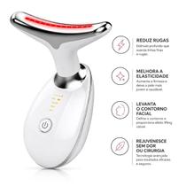 Aparelho Facial EMS Com Aquecimento Efeito Lifting e Rejuvenescimento