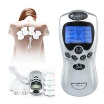Aparelho Fisioterapia Tens e Fes Portátil Choque Massagem Acupuntura 4 Eletrodos Pulso Elétrico