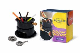 Aparelho Fondue 13 Peças Fratelli Conjunto Completo Garfos Suporte Panela Chocolate Queijo