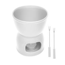 Aparelho Fondue 4 Pç De Porcelana P/2 Pessoas Branco 400Ml - WOLFF GOURMET