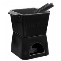 Aparelho Fondue 6 PÇ P/2 Pessoas Quadratto Preto 18027 Wolff