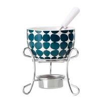 Aparelho Fondue Individual em Ceramica 3 Peças 9,5x11cm Aparelho Fondue Individual em Ceramica 3 Peças 9,5x11cm