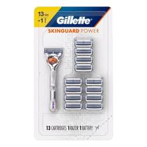 Aparelho Gillette Skinguard Power + 13 Refis De Lâminas