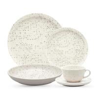 Aparelho jantar cha completo 30 peças chuvisco oxford