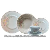 Aparelho Jantar e Chá 30 Peças Porcelana Schmidt - Dec. Romântica Pomerode 2 LINHA E005