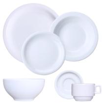 Aparelho Jantar E Chá 36 Peças C/ Bowl Porcelana Germer Iguaçu 6 Lugares