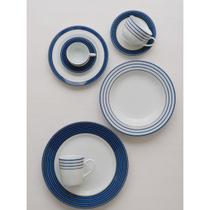 Aparelho Jantar e Chá Porcelana Schmidt 20 Peças - Dec. Paula 2265