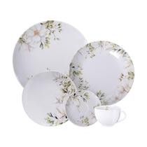 Aparelho Jantar Magnólia Porcelana Decorada 30pçs Aparelho Jantar Magnólia Porcelana Decorada 30pçs