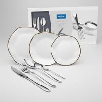 Aparelho Jantar Oxford Talheres Inox Ceia Festa Servir Mesa Aparelho Jantar Oxford Talheres Inox Ceia Festa Servir Mesa