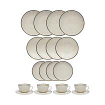 Aparelho Jogo De Jantar e Chá 20 Peças Oxford Brisa Cerâmica Conjunto Completo Aparelho Jogo De Jantar e Chá 20 Peças Oxford Brisa Cerâmica Conjunto Completo