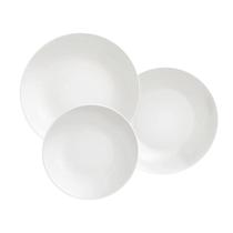Aparelho Jogo De Jantar Pratos Porcelana Branco Tramontina 6 Peças