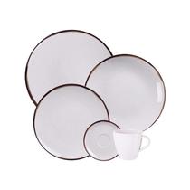 Aparelho Jogo De Jantar Pratos Porcelana Completo 20 Peças Chá Eco Canyon Tramontina