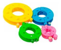 Aparelho Manual Faz Fazer Tear Enrolar Pompom Lã 4 Medidas