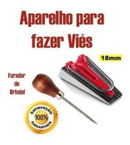 Aparelho Manual Fazer Viés 18mm Costura Patchwork + Agulhão Aparelho Manual Fazer Viés 18mm Costura Patchwork + Agulhão
