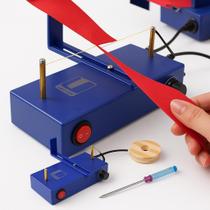 Aparelho maquina bivolts de fuxico para cortar e selar fitas laços fios cetim artesanatos role de fio e chave phillips