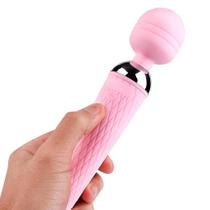 Aparelho Massageador Portátil Magic Wand Relaxante Muscular Recarga USB Super Potente 6000 RPM Aparelho Massageador Portátil Magic Wand Relaxante Muscular Recarga USB Super Potente 6000 RPM