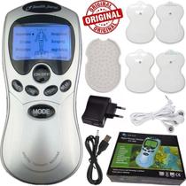 Aparelho Massageador Portátil Tens Fes Acupuntura Choquinho Bivolt Alivio Dores Fisioterapia
