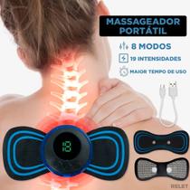 Aparelho Massagem Pescoço Recarregável Estimulo Muscular