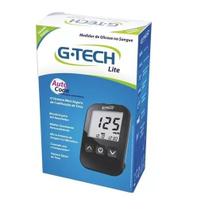 Aparelho Medidor De Glicose Kit Completo Gtech Lite Preto