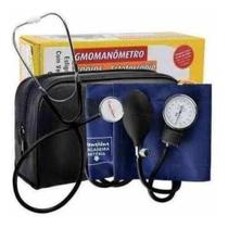Aparelho Medidor De Pressão Esfigmomanometro + Estetoscopio Adulto Premium
