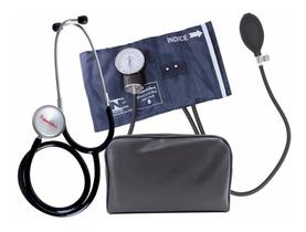 Aparelho Medidor de Pressão Fecho Metal Com Estetoscópio Simples