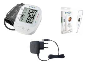 Aparelho Medidor Pressão Arterial De Braço Gtech+ Termometro Aparelho Medidor Pressão Arterial De Braço Gtech+ Termometro
