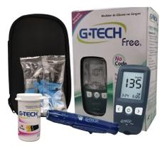 Aparelho Monitor Medidor De Glicose Glicema G-tech Completo