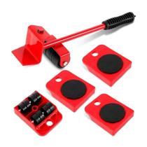 Aparelho Movedor Móveis Fácil Levantador Materiais Pesados Kit 5 Peças Sliders