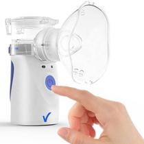 Aparelho Nebulizador Portátil Ultra Silencioso a Pilhas Adultos e Crianças - Mesh Nebulizer