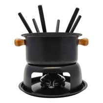 Aparelho Panela Fondue Premium para 6 Pessoas Ponta Colorida Aparelho Panela Fondue Premium para 6 Pessoas Ponta Colorida