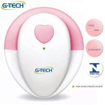 Aparelho Para Escutar Coração Do Bebê G-tech Branco E Rosa - GTECH