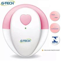 Aparelho Para Escutar Coração Do Bebê G-tech Branco E Rosa Aparelho Para Escutar Coração Do Bebê G-tech Branco E Rosa
