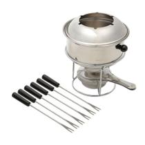 Aparelho para Fondue 10 peças de aço inox prateado Nancy Lyor - L66875