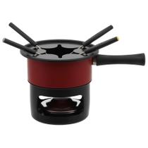 Aparelho para fondue Antiaderente Aspen Vermelho kit 8 peças - Formainox