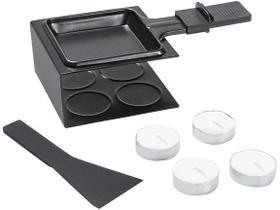 Aparelho Para Fondue Esmaltado 10 Peças Aço Carbono - Preto Aparelho Para Fondue Esmaltado 10 Peças Aço Carbono - Preto