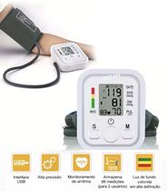 Aparelho Para Medir Pressão Arterial Com Voz Digital Automático De Braço - OCEAN
