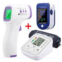 Aparelho Pressão Automático + Oxímetro + Termômetro Kit Conforto Diário