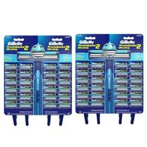 Aparelho Prestobarba Gillete Ultra Grip 2 Masculino - 2 cartelas com 24 unidades cada Aparelho Prestobarba Gillete Ultra Grip 2 Masculino - 2 cartelas com 24 unidades cada
