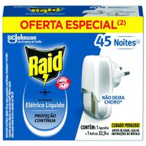 Aparelho Raid Elétrico Líquido 45 Noites 1 Aparelho + 1 Refil de 32,9ml Oferta Especial