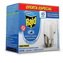 Aparelho Repelente Elétrico Líquido Raid Anti-mosquitos 1 Aparelho + 1 Refil de 32,9 ml Aparelho Repelente Elétrico Líquido Raid Anti-mosquitos 1 Aparelho + 1 Refil de 32,9 ml